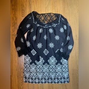 VENUS Black and White Mini Dress